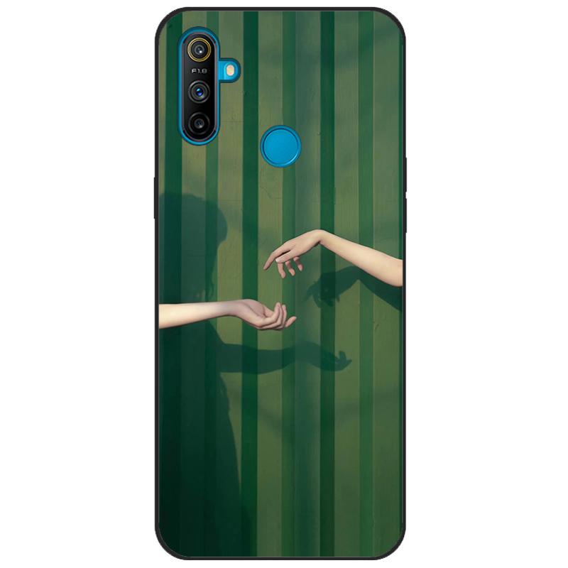 Чехол-бампер для Realme C3, мягкий силикон TPU, задняя крышка с рисунком, для OPPO Realme C3 RMX2020 C 3 RealmeC3, мультяшный чехол для телефона Funda
