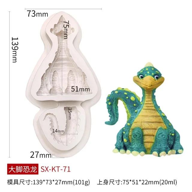 Мультяшная силиконовая форма для помадки с изображением животных из мультфильмов, шоколадная вставка, форма для украшения торта, креативная форма для выпечки своими руками