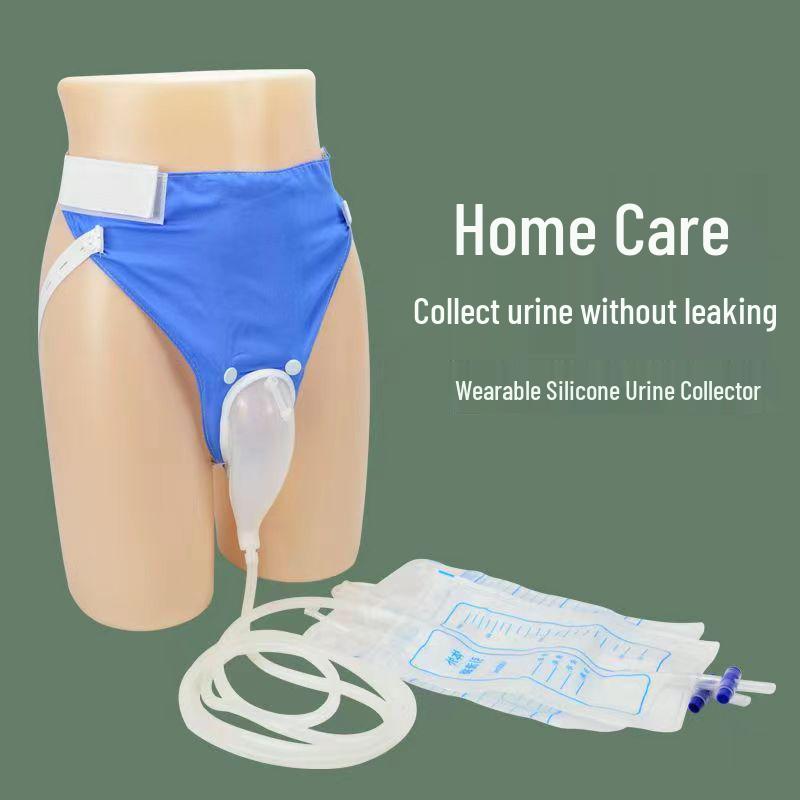Silicone Urine Collector for Bedridden Patients - Leak-Proof Collection Bag for Men and Women