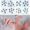 10x/Set Hearts Nail Art Charms for DIY Nails Pointed Back Nail Rhinestones Square Nail Charms Butterfly Shape Nail Gems