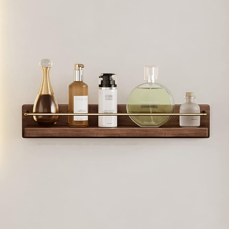 NevStp Полка для душа из массива дерева, перфорированная, органайзер, плавающие полки, аксессуары для душа, настенная, многофункциональная, для ванных комнат, кухонь