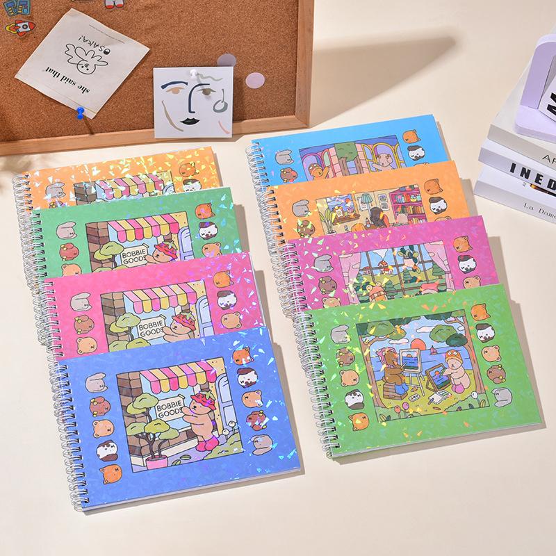 Креативная интересная раскраска для детей, милая тема животных, книга для граффити, раскраска Bobbie Goods