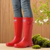 Fashion Fashion Non-slip Rain Boots Women Knee-High Water Boots Waterproof Long Tube Rubber Boots Womens High Tube Galoshes Rain Shoes