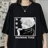 Новые классные футболки с короткими рукавами с принтом Inumaki Toge, женские топы унисекс, летние футболки с круглым вырезом в стиле аниме Harajuku