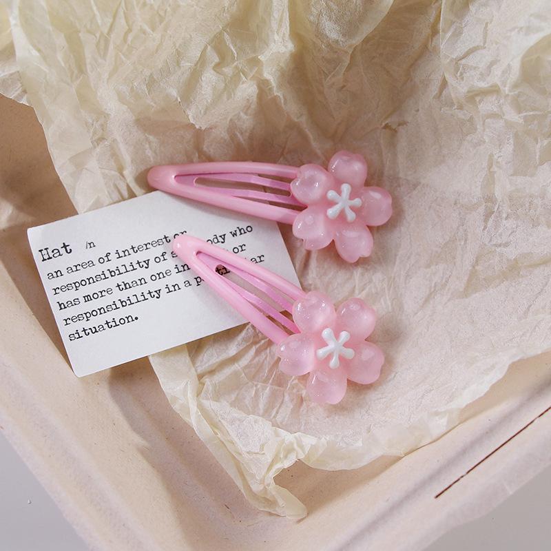 Осенне-зимний милый девчачий набор заколок для волос: Милые мультяшные заколки для челки