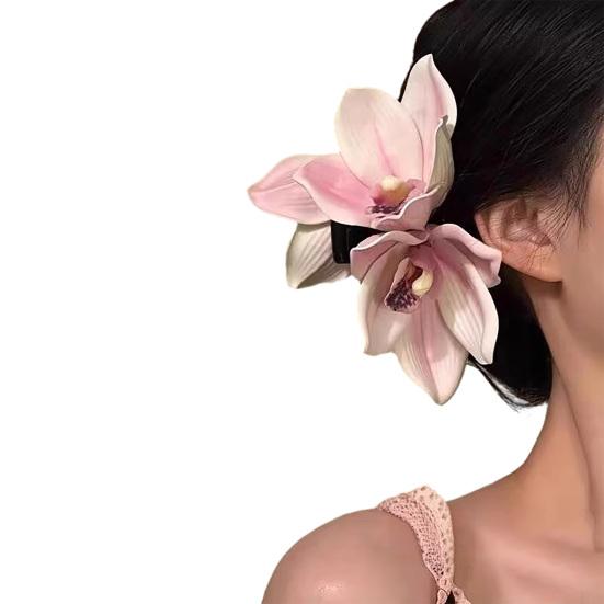 Hair Claw 3D Simulated Flower Shape Hair Clip Anti-slip Teeth Back Head Shower Hair Claw Hair Accessories