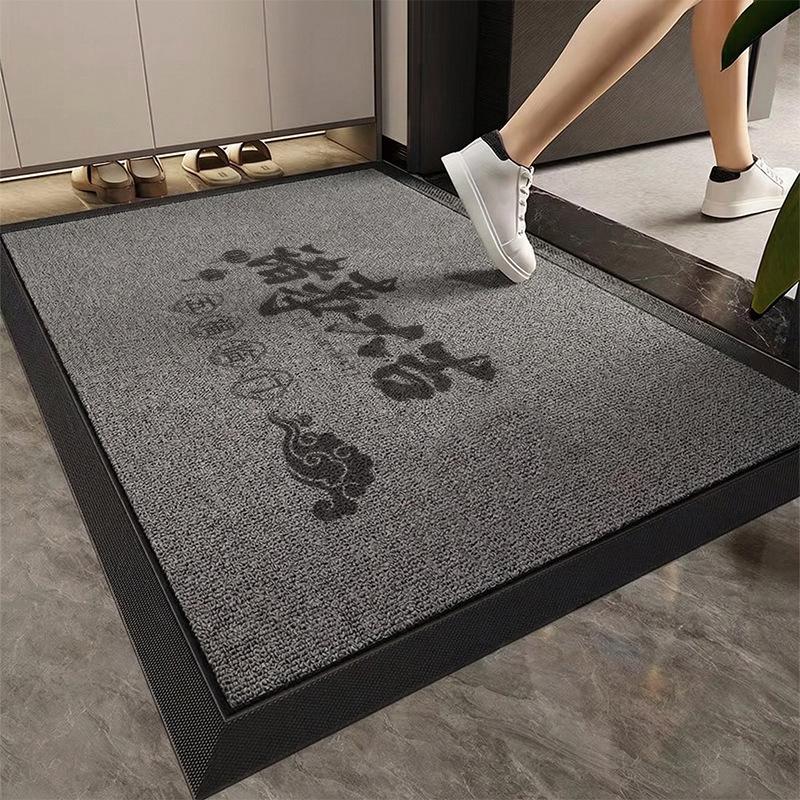 Large 3D Textured Laser Engraved Non-Slip Door Mat