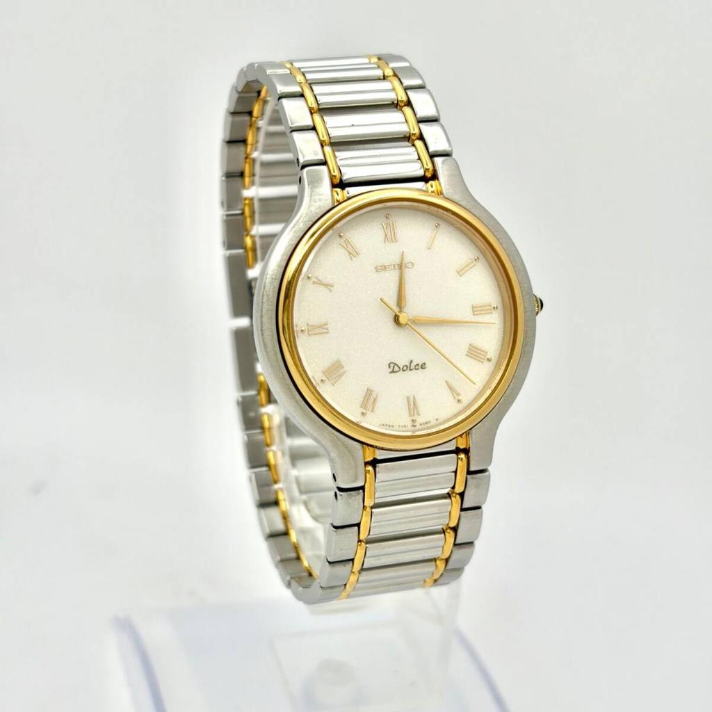 Мужские часы SEIKO Dolce с римскими цифрами 1N0918 [Новая батарейка] 7741-6050