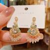 Elegant Handmade Bohemian Crystal Earrings - Retro Ethnic Style, High-End All-Match Design