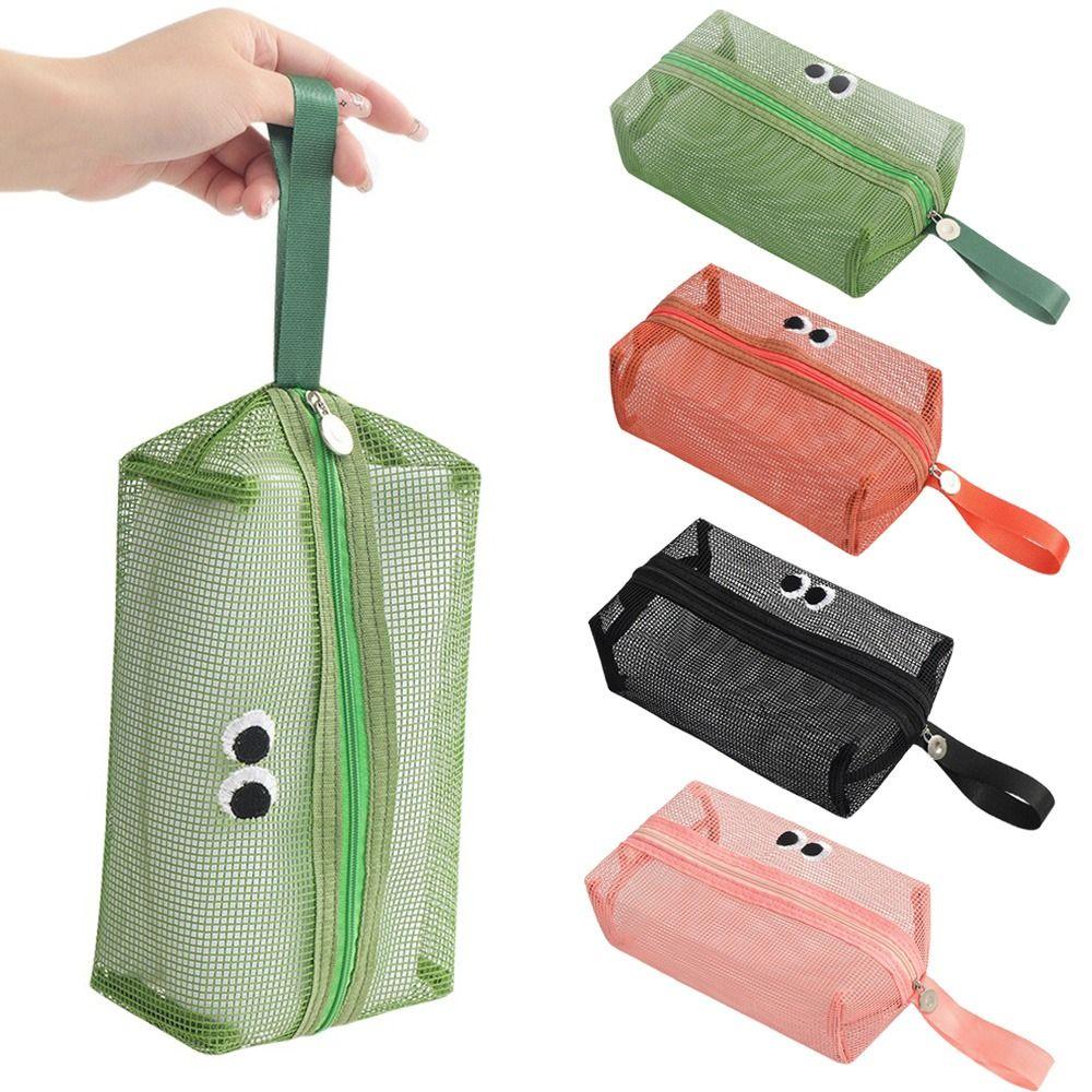 Large Capacity Cute Zipper Pouch Portable Cartoon Toiletries Organizer Swimming