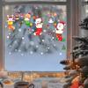 Рождественские носки, Праздничные украшения, Электростатические стеклянные двери, Украшения для входа в магазин и ресторан, Наклейки на окна со снеговиком