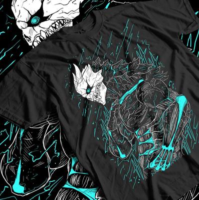 Футболка Kaiju no 8 Мина Широ кайдзю Манга Лучшее Аниме Графическая Футболка Черная Футболка