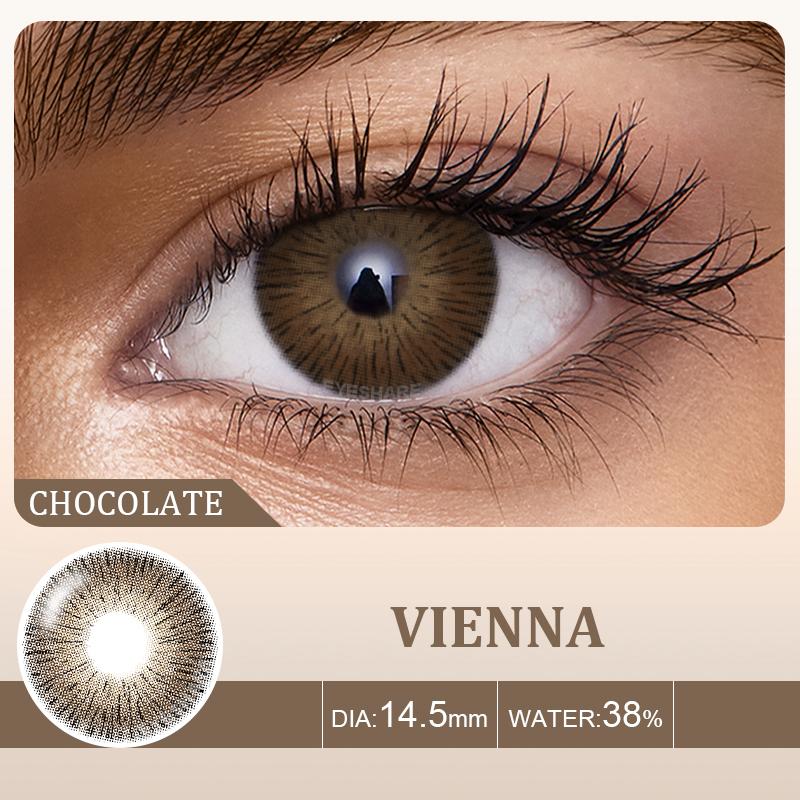 Eyeshare Натуральные цветные линзы для глаз, 2 шт. цветные контактные линзы для глаз, синие косметические контактные линзы для глаз, ежегодные косметические цветные линзы