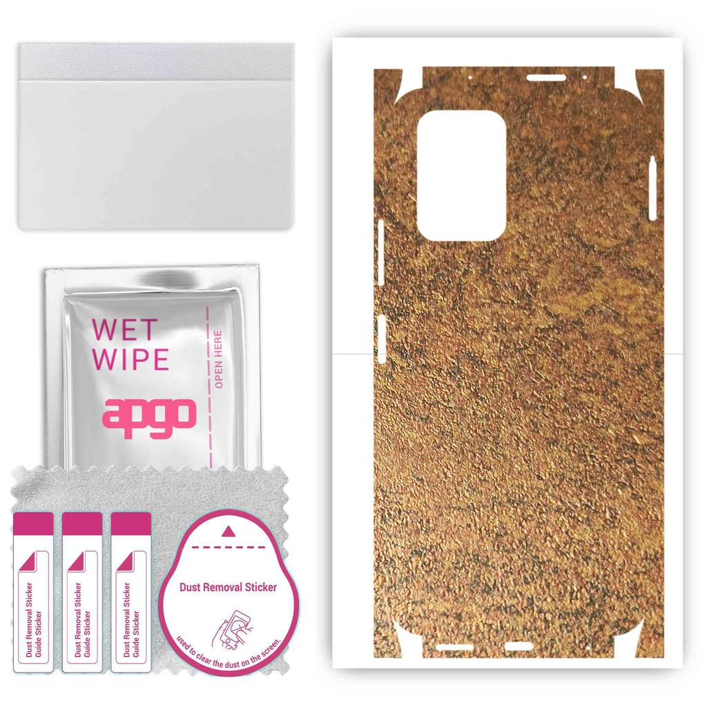 apgo Защитная наклейка для задней и боковых сторон, совместимая с Xiaomi POCO X3 GT, пленка для полного обертывания, фольга, винил - узор Rusty Copper