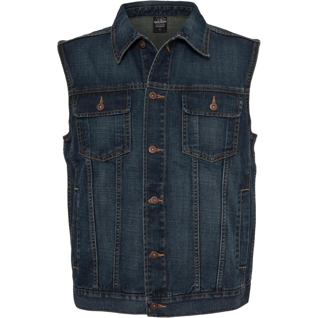 Urban Classics Mens Denim Gilet