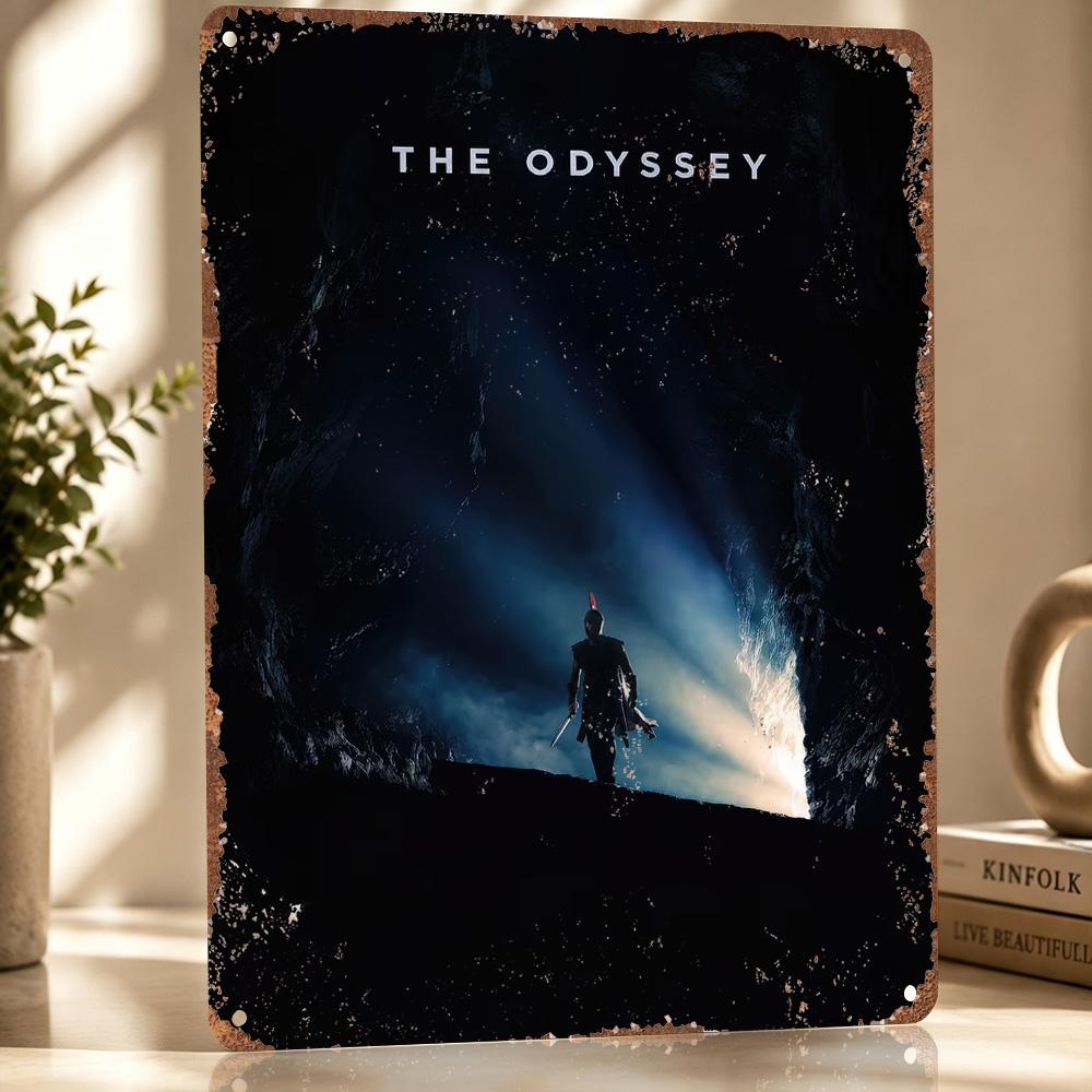 The Odyssey Movie Personalized D Textured Metal Poster Wall Art Tinplate Sign for Bedroom Decoration Room Decorating Interior