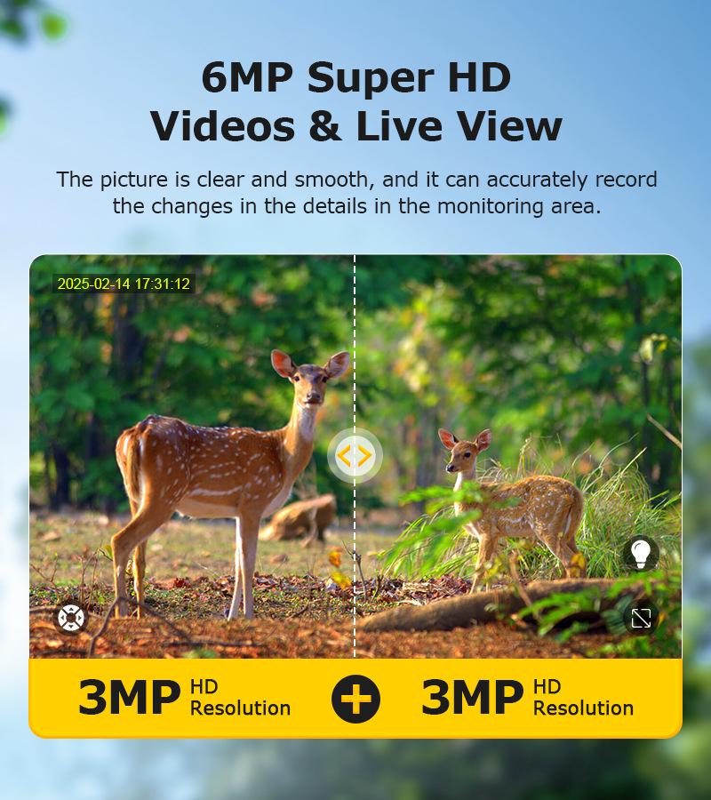 4G Солнечная Камуфляжная Камера Наблюдения с 20-кратным Зуммом, HD, Полный Цвет День/Ночь, Низкое Энергопотребление.