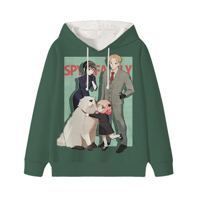 Spy X Family Hoodie Cartoon Anya Forger Pullover Loyor Yor Forger Boys Girls Personality Outfits Tops Children Gift Clothes