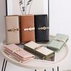 Women's Large Capacity PU Clutch Wallet with Buckle and Multi-Card Slots
