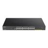 Коммутатор - D-Link - DGS 1250-28XMP - 24 порта Giga Poe - 4x10G SFP+ - Монтируемый в стойку