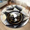 Club America Round Area Rug,Carpet Rug for Living Room Bedroom Sofa Playroom Decor,Non-slip Floor Mat