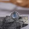 Серебряное кольцо S925 стерлинговое серебро, натуральный красный и зеленый агат, фиолетовый драконий кристалл, морской синий цвет сокровища, тайское серебро, этнический узор