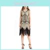 Elegant Gatsby Flapper Beaded Vintage Fringe Sequin Sleeveless Women Party Dresses For Timeless Style