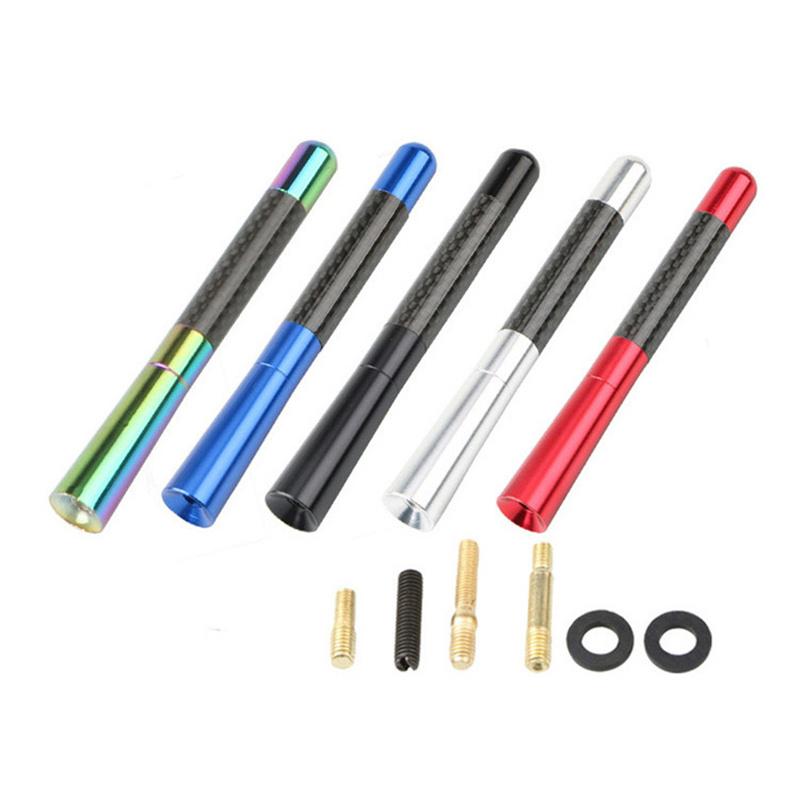 CLVRX1 hot 12cm Carbon Fiber Car Radio Antenna For Mugen Power Honda Civic Accord CRV Hrv Jazz Accessories Car Styling accessaries