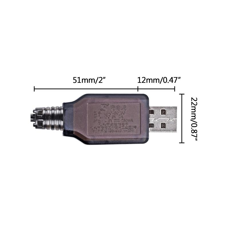 Зарядное устройство USB 4,8 В 200 мА со штекером-разъемом KET-2P для NiMH NiCD аккумуляторов для радиоуправляемых моделей и игрушек
