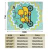 Yellow Duck Blanket  Warm Soft Fashion Plush Throw Blanket For Child Couch Bed Flannel Bedspread Bed Cover