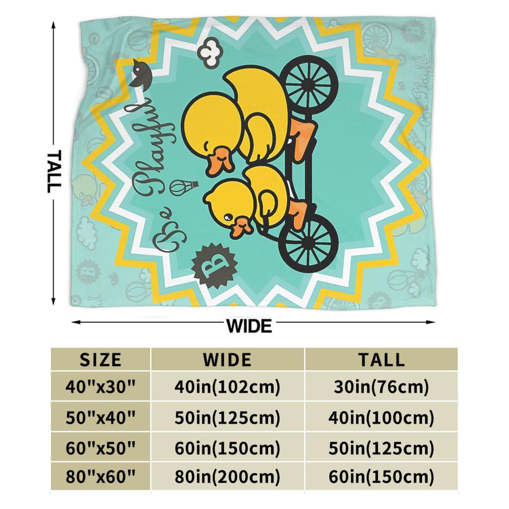 Yellow Duck Blanket Warm Soft Fashion Plush Throw Blanket For Child Couch Bed Flannel Bedspread Bed Cover