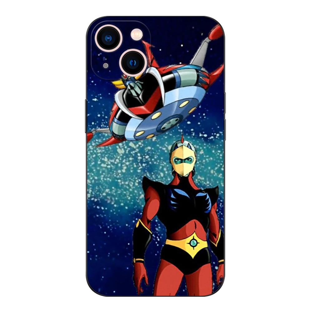Black Tpu Case For Samsung Galaxy F23 M12 M22 M23 M32 4G M52 5G M30S M21 UFO Robot Grendizer