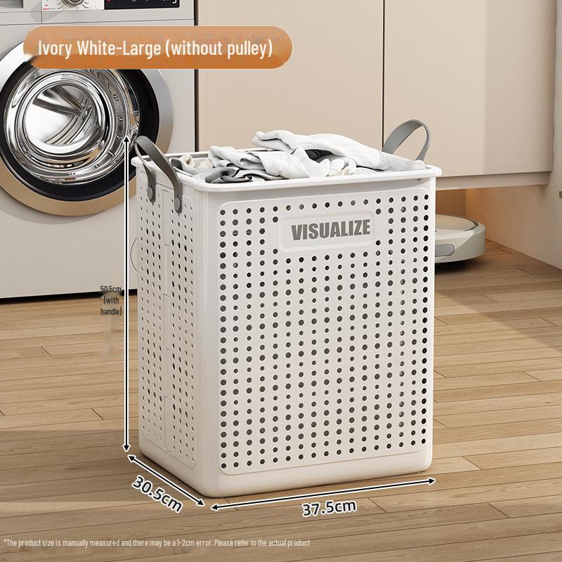Большая складная корзина для грязного белья - бытовое хранение для ванной комнаты и балкона