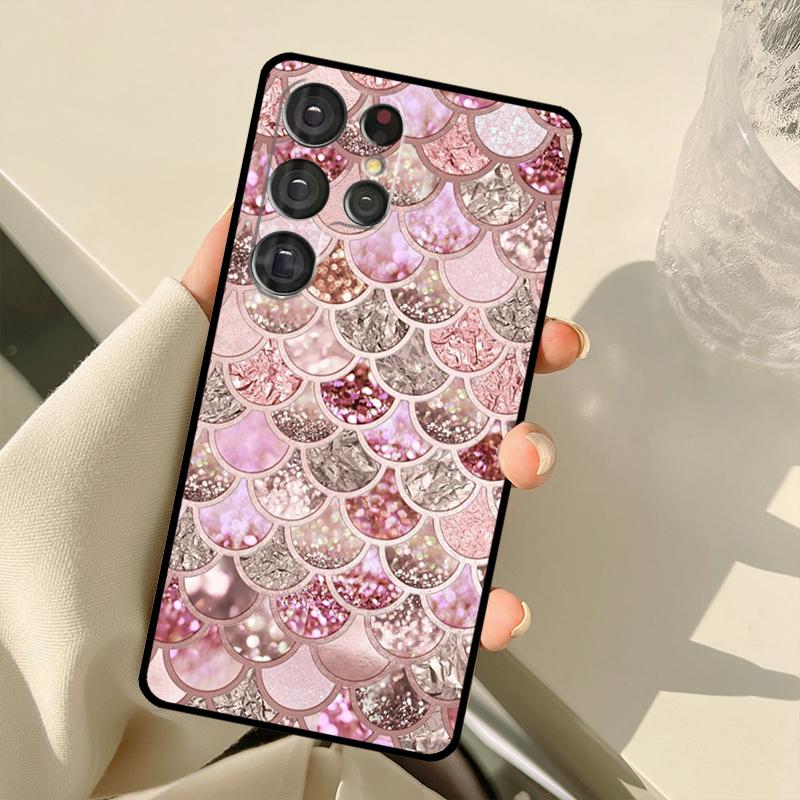 Чехол в стиле 'Любовь Розовое Золото' для Samsung Galaxy S23 Ultra S21 S22 S24 S25 Ultra S9 S10 Plus S25 FE S20 FE Задняя крышка