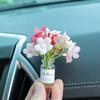Creative Mini Simulation Sunflower Car Interior Center Console Decoration Crafts Cute Sweet Car Interior Accessories Gifts
