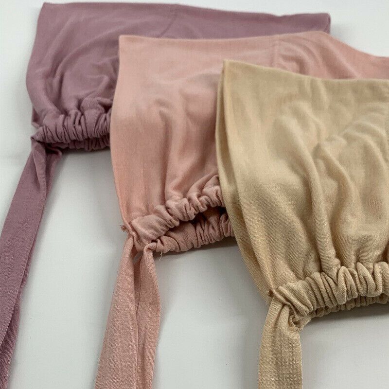 Muslim Scarves Women Muslim Clothing Solid Modal Caps Islamic Underscarf Bonnet Turban