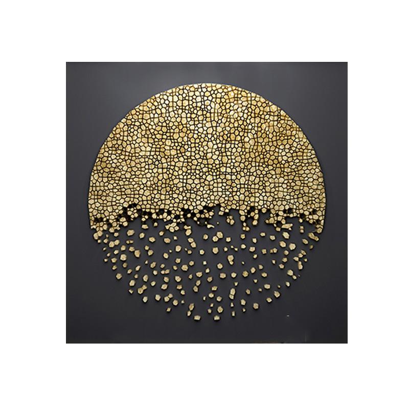 Poster Modern Wall Art Pictures Gold Foil Canvas Oil Paintings Printed Wall Pictures For Living Room Decor Abstract Art Cuadros