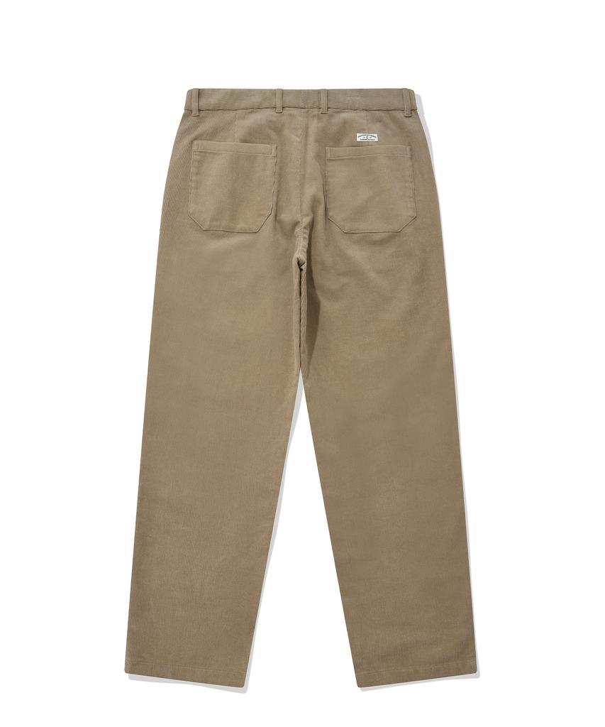 COVERNAT Standard Fit Corduroy Pants Beige