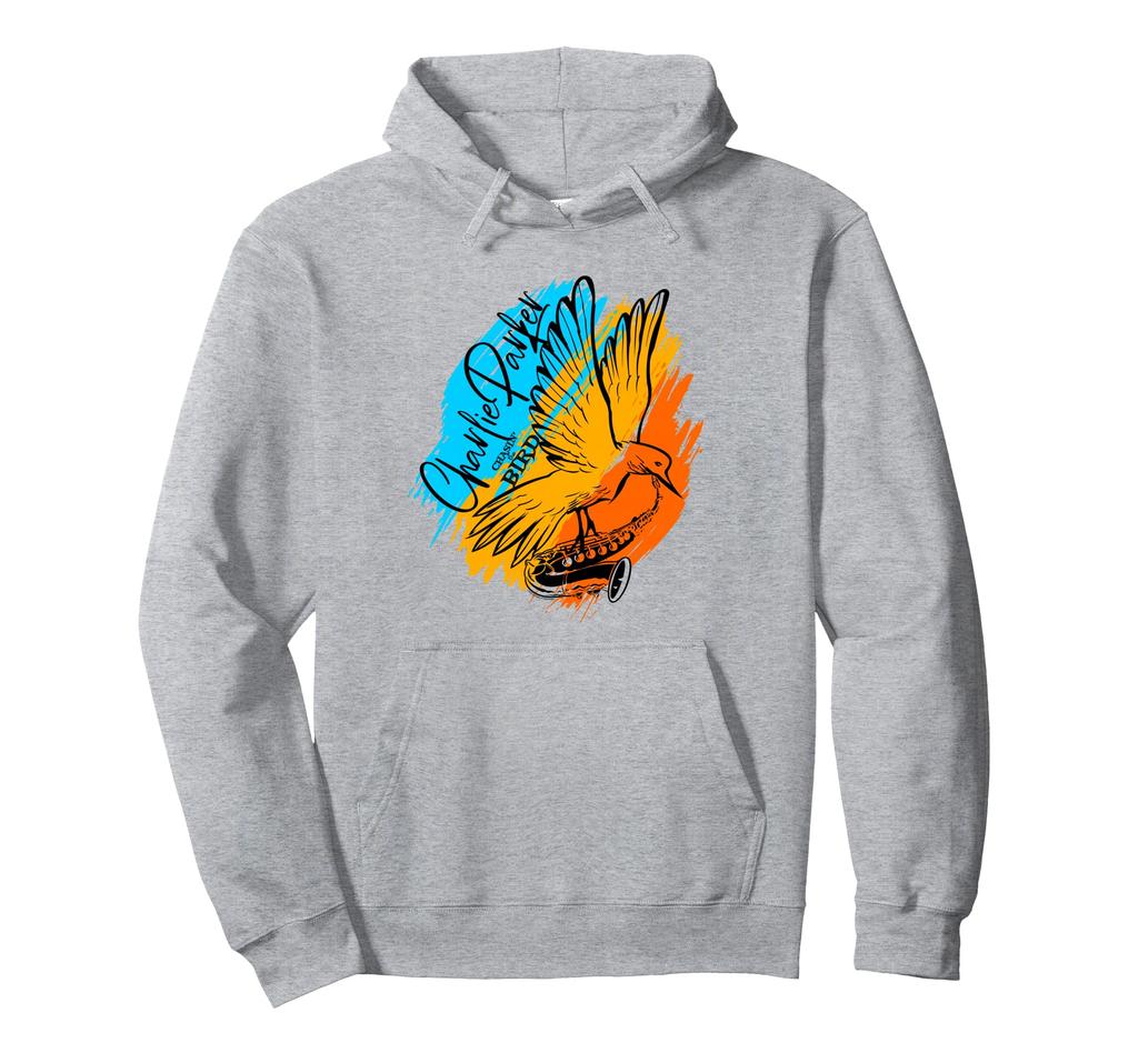 Charlie Parker Multicolor Bird and Saxophone Hoodie