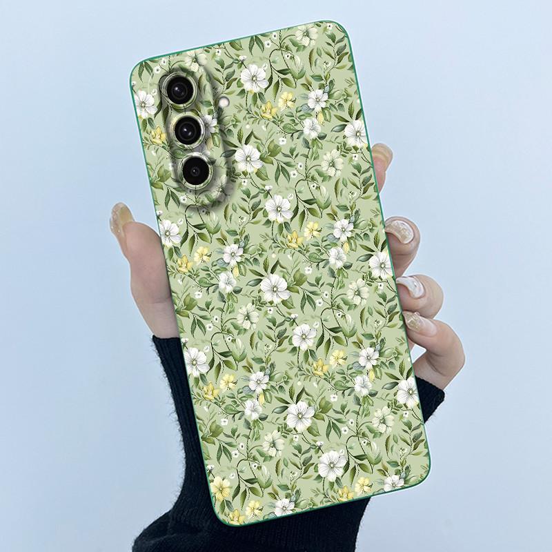 Для Samsung Galaxy A37 A57 5G Чехол Модный Минимализм Масляная Живопись Цветок Силиконовый Мягкий Корпус Новый Дизайн Ударопрочная Задняя Крышка