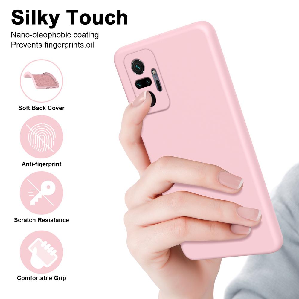 Силиконовый чехол для телефона Xiaomi Redmi Note 10 10s 10T 11 11s 12s 12 Pro Plus 5G Redmi 10A 10C 12C матовый чехол цвета конфеты