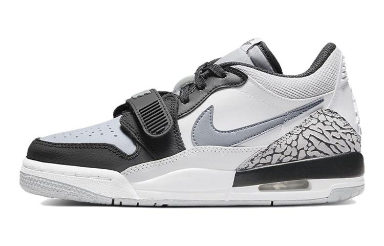 Jordan Legacy 312 Low Белый Черный Серый GS CD9054-105
