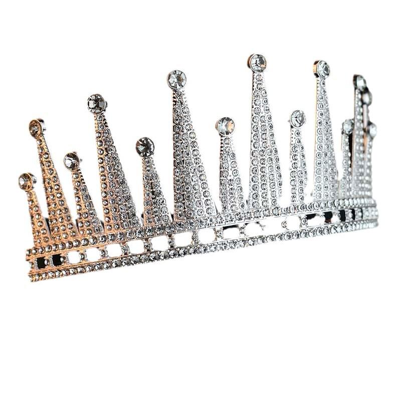 Кристальная Корона Королевы Невесты Свадебный Аксессуар для Волос Свадебное Платье Вечернее Платье Корона на День Рождения Награда за Выступление Корона для Волос