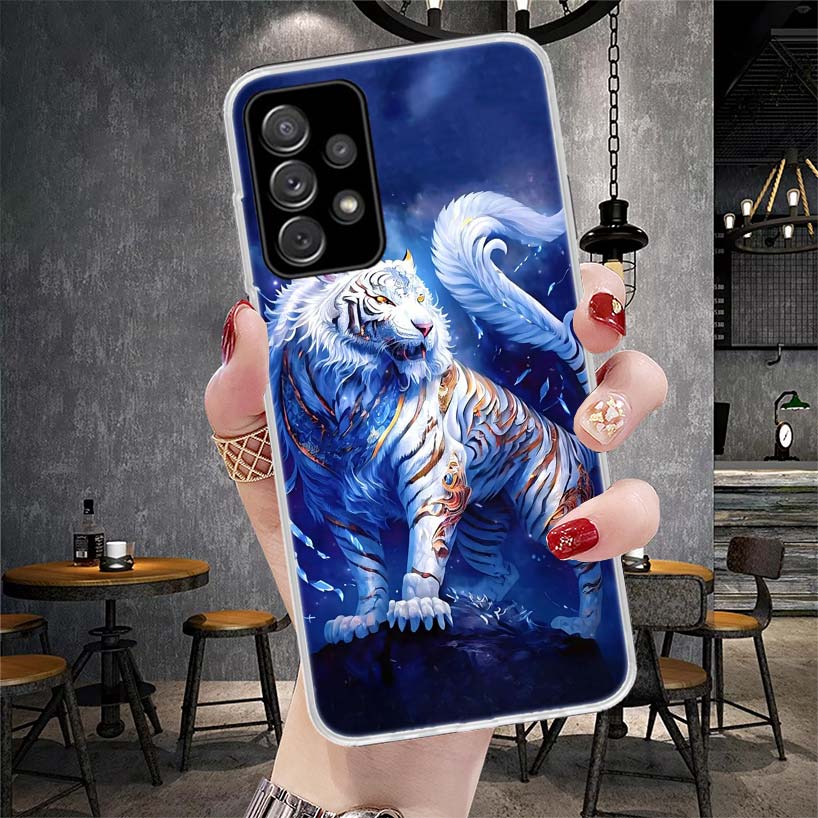 Свирепый Тигр Животное Мягкий Чехол для Телефона Для Samsung Galaxy S22 S23 S24 S25 Edge S26 Ultra S20 FE S21 Plus + Fundas Coque Galaxy S