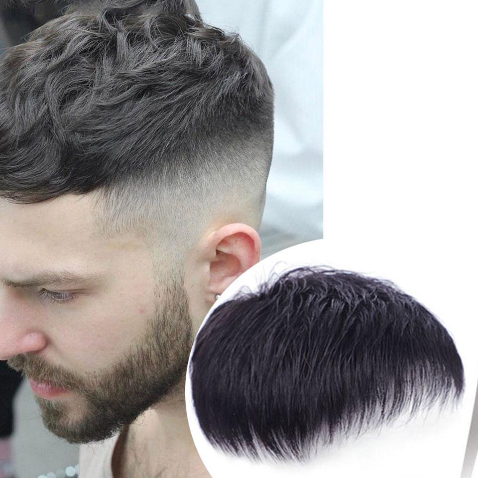 Короткие натуральные мужские парики для мужчин, короткая стрижка из синтетических волос для молодого человека, лысеющего, с редкими волосами