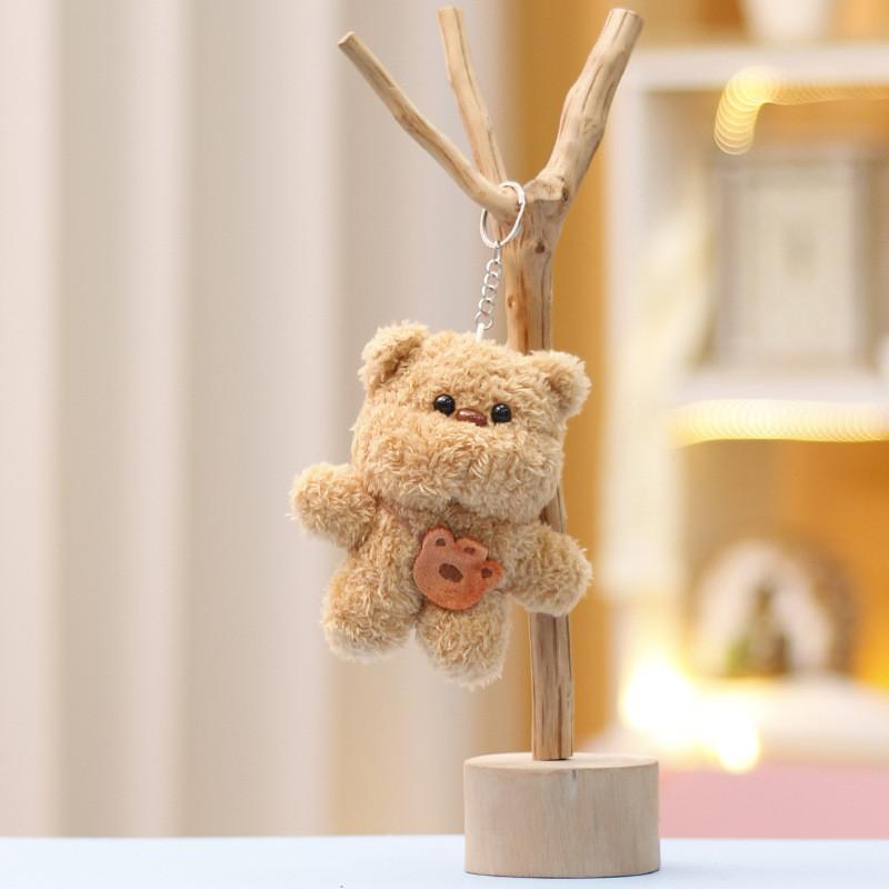 Rabbit Panda Keychain Cute Cartoon Girl Backpack Decorative Pendant Plush Doll