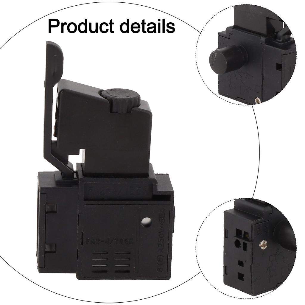 Lock On Power Tool Electric Drill Speed Controller Trigger Button Switch Electric Drill Speed Control Switch Power Tool Parts