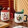 Christmas Santa Claus Mug A Practical Addition to Any Home Simple Use and Easy Keep Clean Built