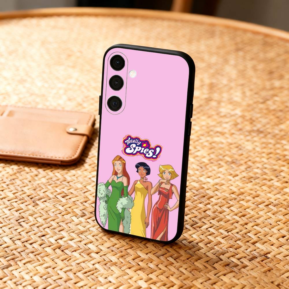 Чехол для телефона T-Totally S-Spies для Samsung A73,72,71,53,52,51,22,91,80, Мягкий черный чехол