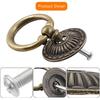 Bronze Drawer Pull ring,Vintage Brass Dresser Drawer Handle,Ring Drawer Handle with Screws,Furniture Decorative Drawer Knob,Cabinet 10 One Pack